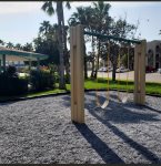 Turle Park Just across the street.  Fun for kids of all ages